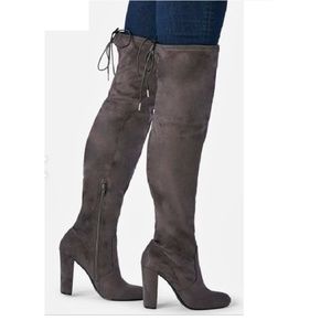 Philipa Over-the-knee Boot in Grey